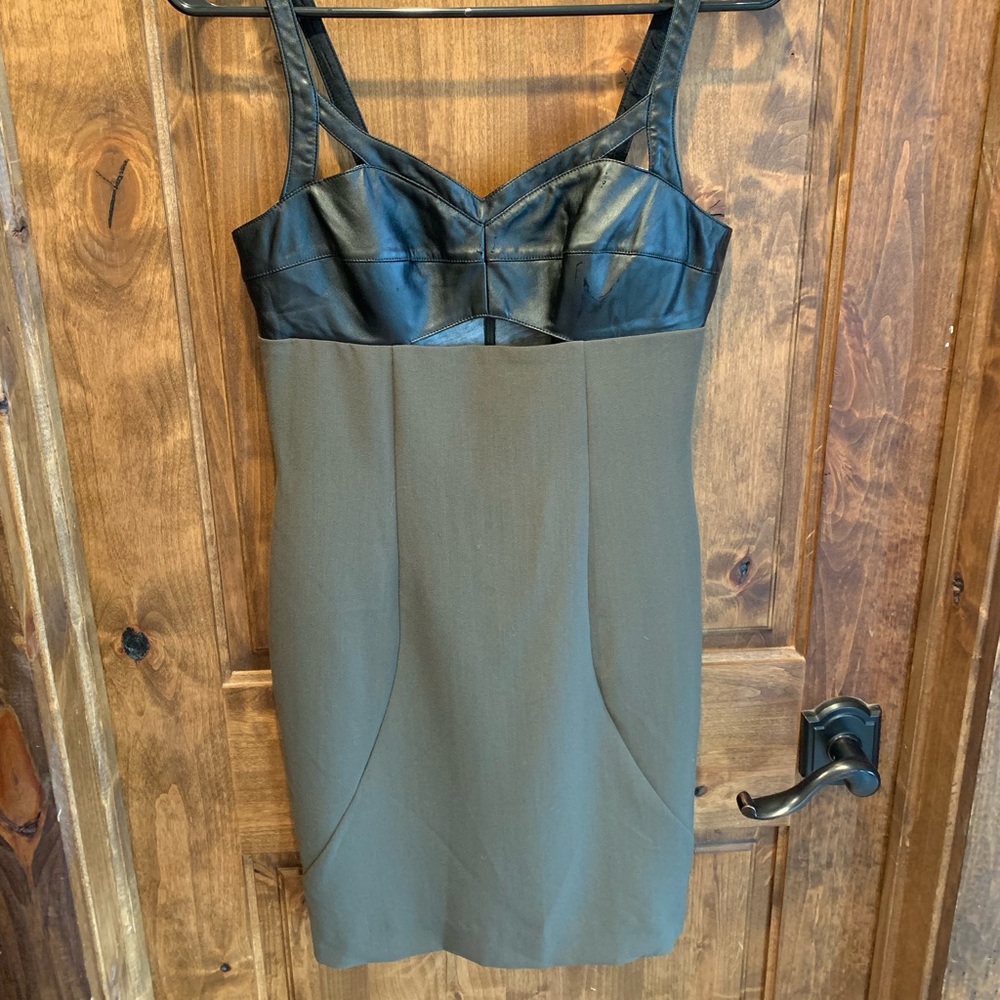 Black halo bustier dress
